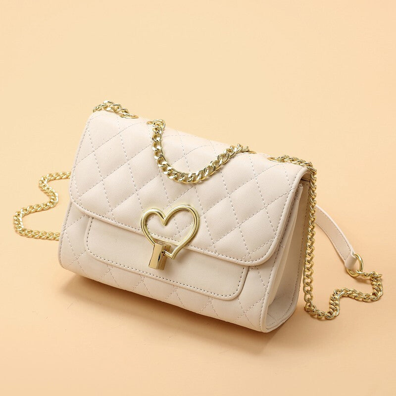 Women's Chic Korean Style Trendy Rhombus Chain Shoulder Bags