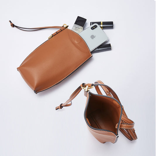 Leather One Female Niche High-grade Versatile Shoulder Bags