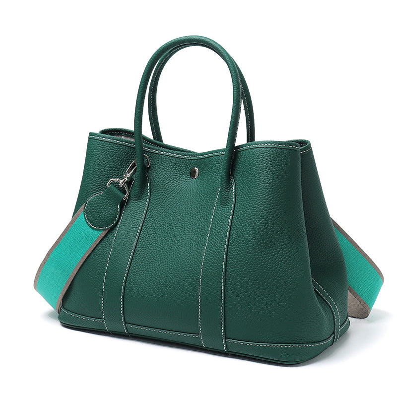 Women's First Layer Cowhide Simplicity Genuine Leather Handbags