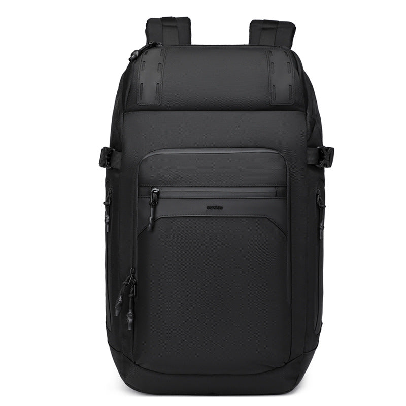 Men's Winter City Simple Leather Solid Color Backpacks