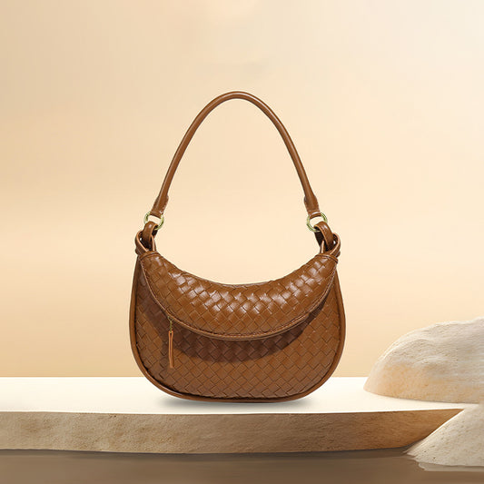 Women's Fashion Retro Twin Woven Advanced Portable Armpit Bags