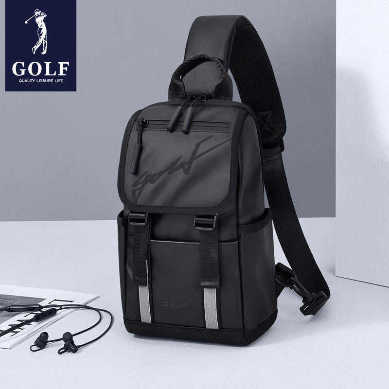 Men's Golf Lightweight One Water Repellent Riding Men's Chest Bags