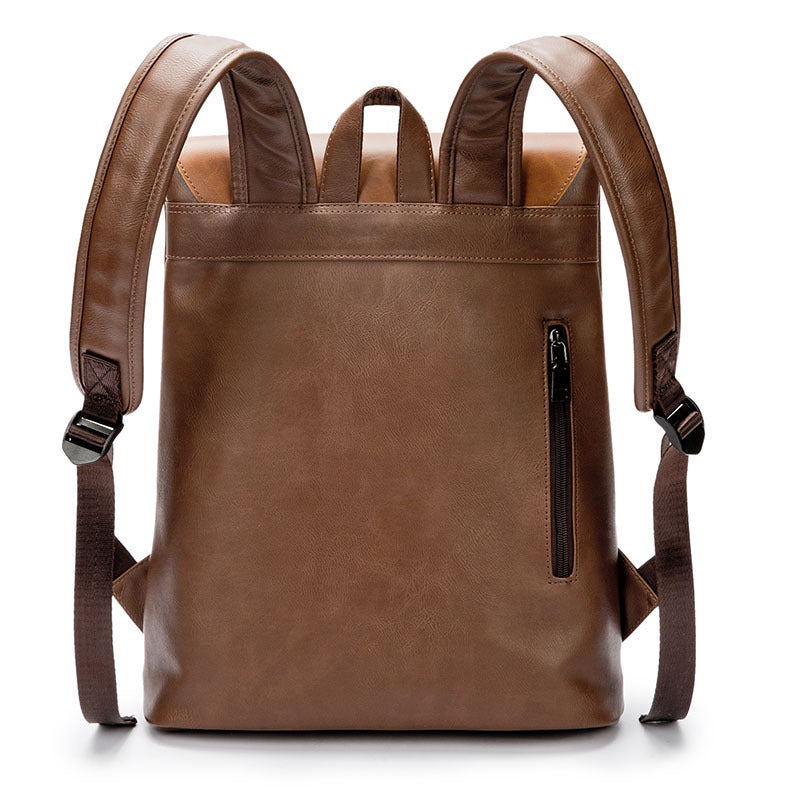 Men's Korean Trendy Retro Preppy Style Leisure Backpacks