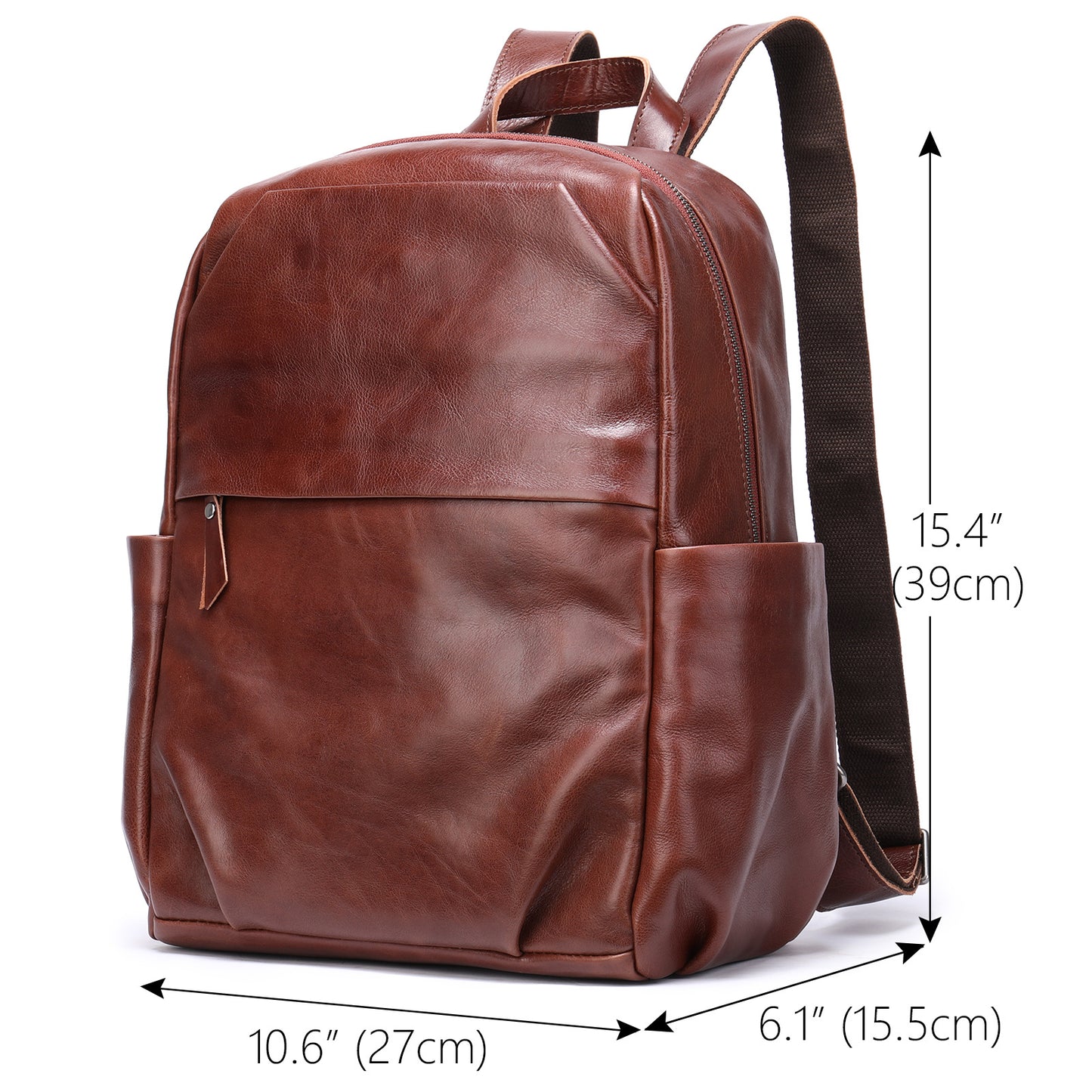 Men's Leather Retro Leisure First Layer Cow Backpacks