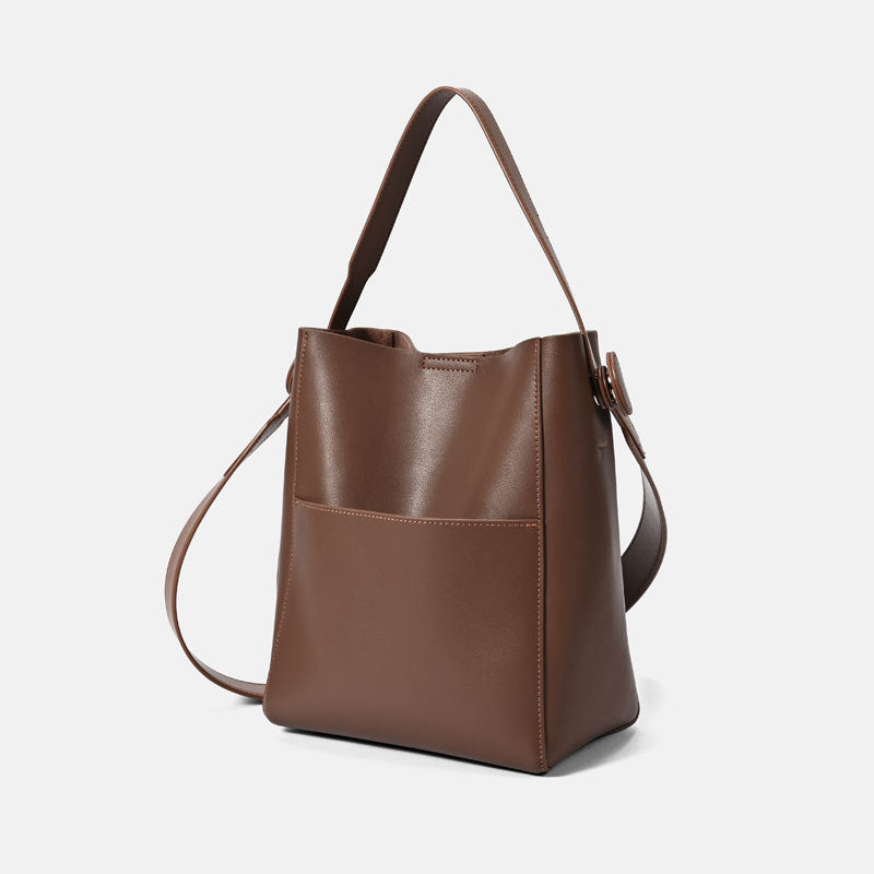 Women's High Sense Niche Leather Fashion Versatile Shoulder Bags