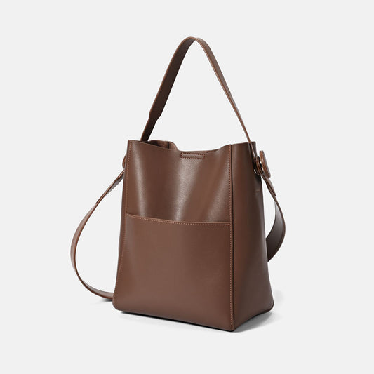 Women's High Sense Niche Leather Fashion Versatile Shoulder Bags