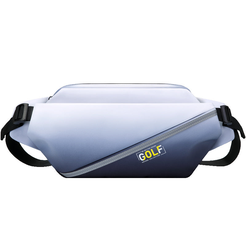 Men's Golf Fashion Color Contrast Gradient Waterproof Men's Chest Bags