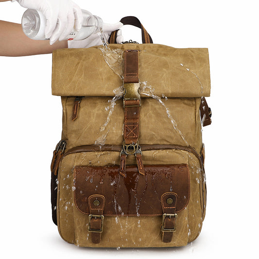 Cotton For Graphy Contrast Color Waterproof Bags