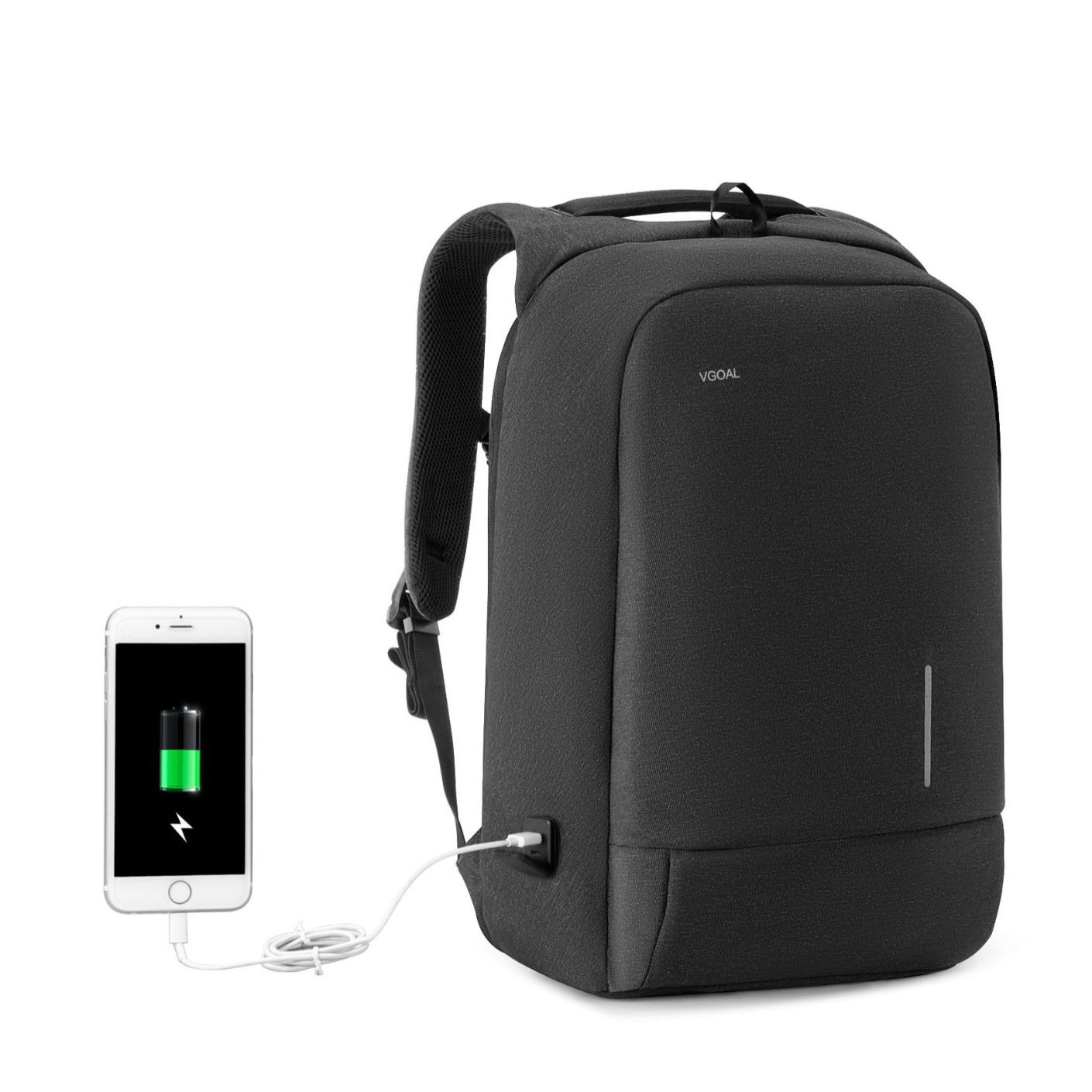 Men's Business Simplicity Pocket Full Open Umbrella Backpacks