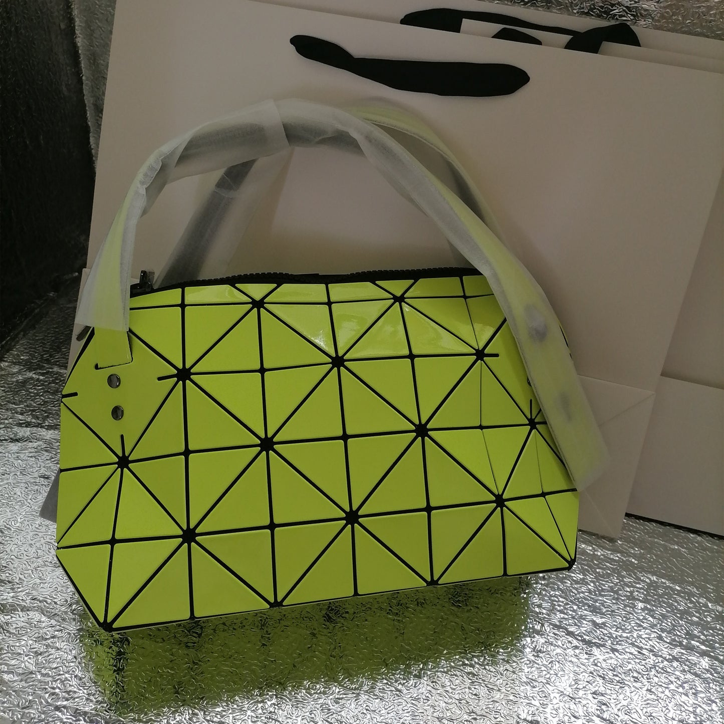 Triangle Rhombus Boston Frosted Underarm Fashion Pillow Handbags