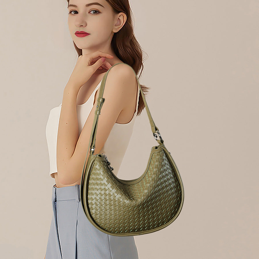 Women's Genuine Leather Underarm Dumpling Large Capacity Shoulder Bags