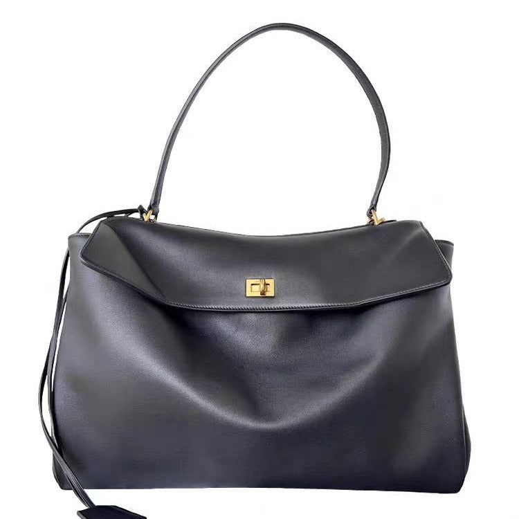 Women's Genuine Leather High-grade Commuter Underarm Kelly Tote Bags