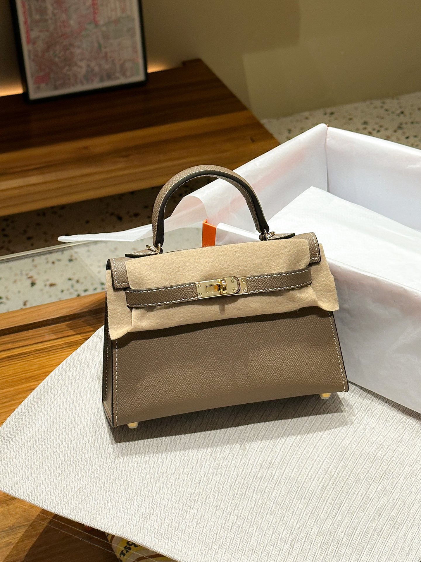 Women's Leather Second Generation Kelly Mini Fashionable Crossbody Bags
