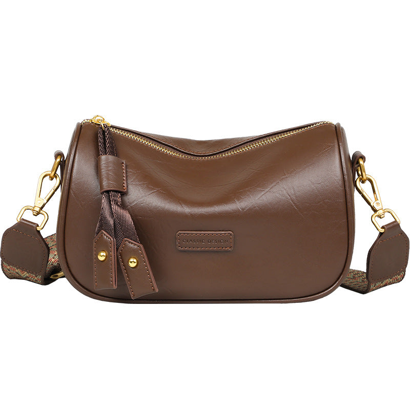 Women's Genuine Leather Commuter High-grade Exquisite Pillow Shoulder Bags
