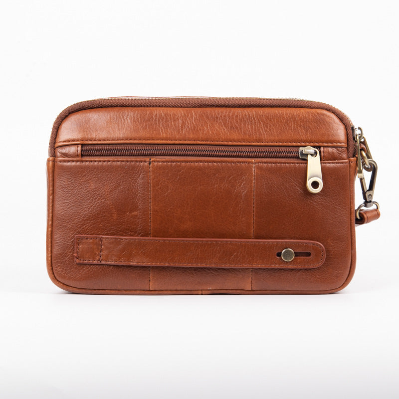 Men's Genuine Leather Clutch First Layer Cowhide Men's Handbags