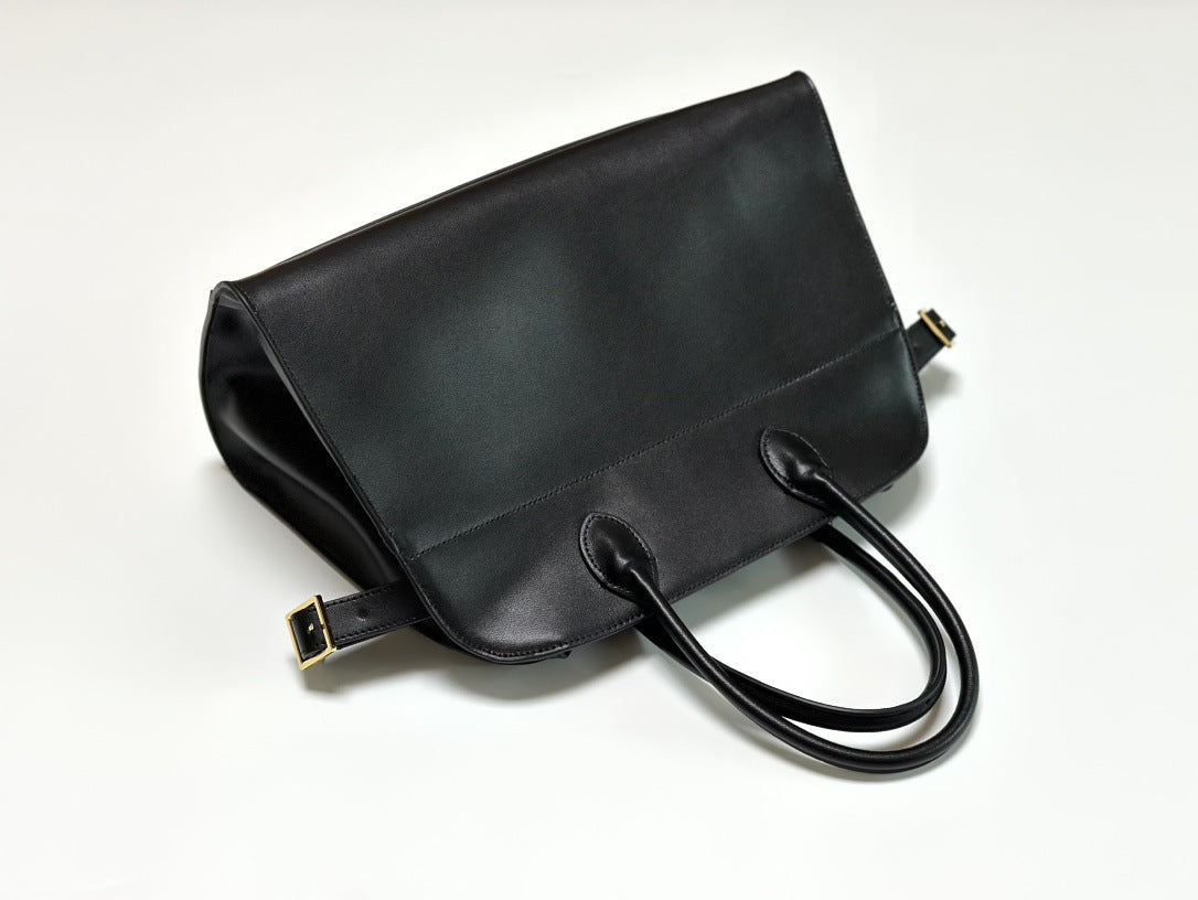 Cowhide Niche Advanced Sense Large Capacity Tote Bags