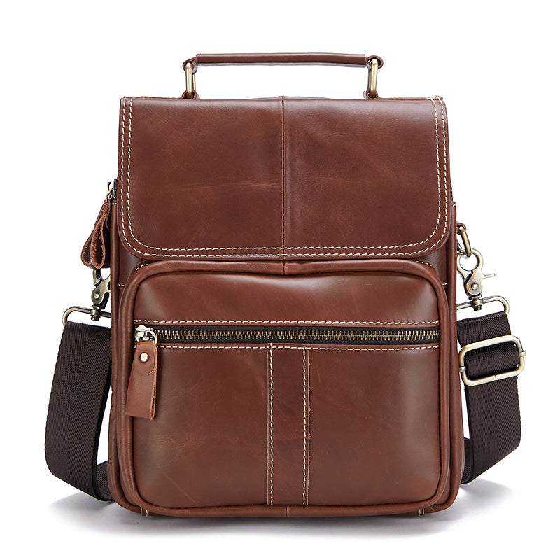 Men's Genuine Leather Handmade First Layer Cowhide Men's Bags