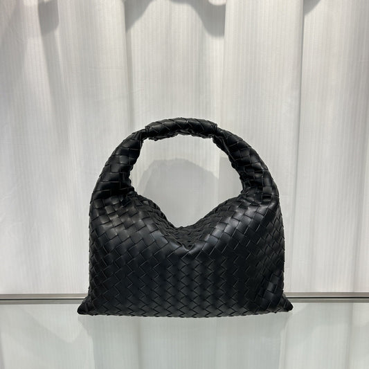 Women's Authentic Leather Weave Large Korean Style Bags