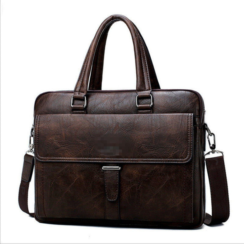 Men's Horizontal Business Retro Large Capacity Men's Messenger Bags