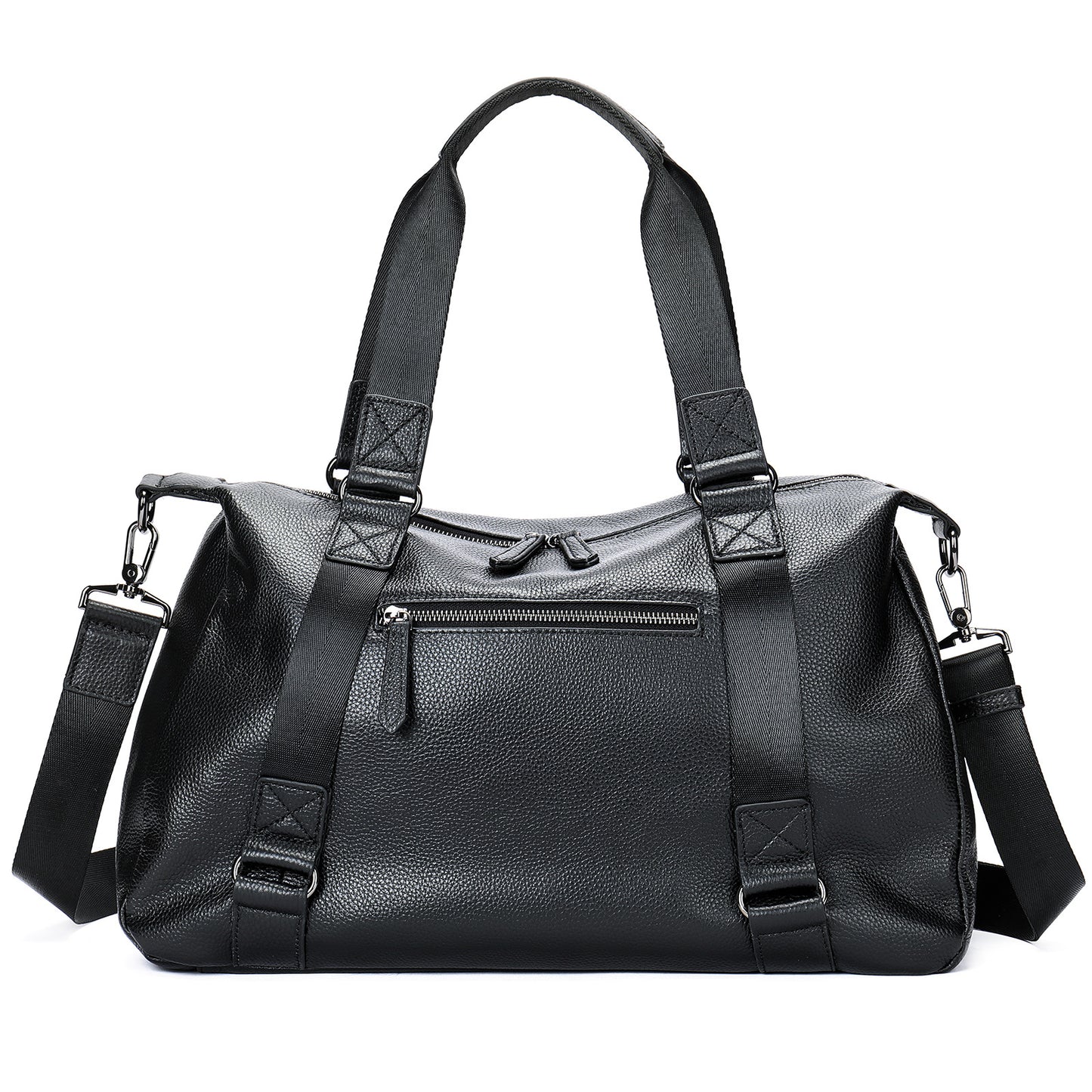 Men's Genuine Leather Brushed Vegetable Tanned Vintage Travel Bags