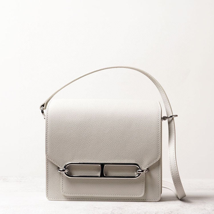 Women's Pig Nose Imported Cowhide Half Wax Shoulder Bags