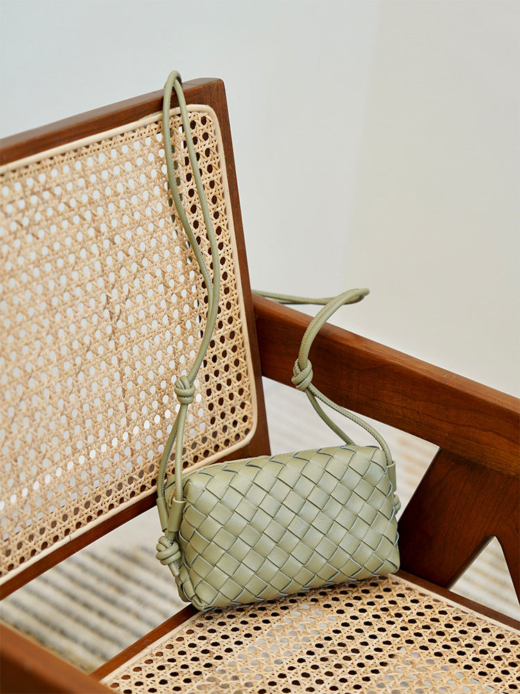 Street Trend Rhombus Sheepskin Versatile Wrist Small Square Bags