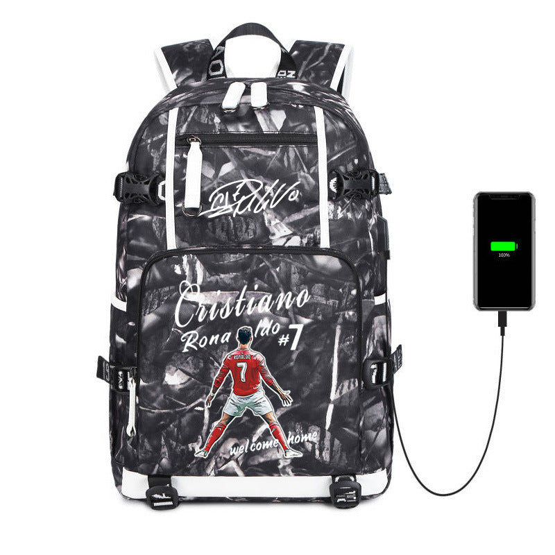 Women's & Men's & Football Star Luo Large Capacity Backpacks