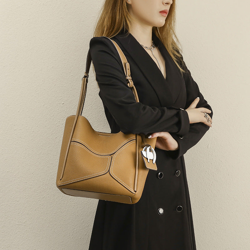 Women's Design Splicing Special Toe Cap Layer Bags