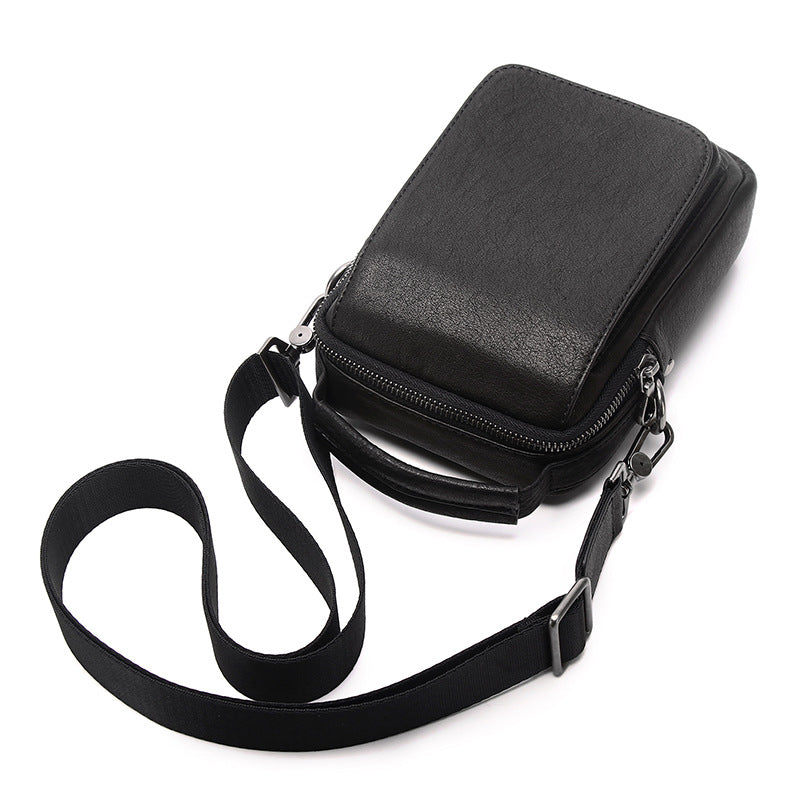 Men's Leather Leisure Mini Cowhide First Layer Men's Messenger Bags