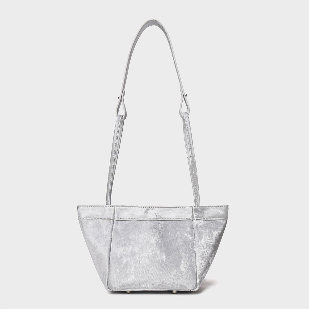 Women's Genuine Leather High Sense Niche Vegetable Bucket Bags
