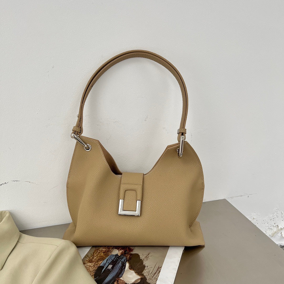 Women's Underarm Cowhide Fashion Trendy Advanced Texture Armpit Bags