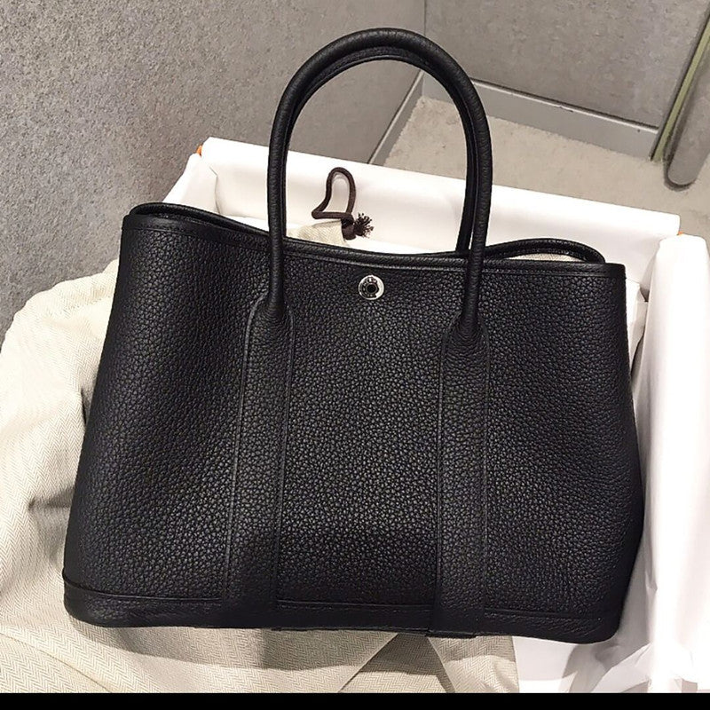 Women's Fashion Large Capacity Portable Commuter Litchi Shoulder Bags