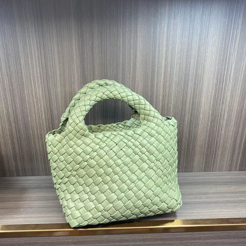 Woven Summer Soft Leather Underarm High-grade Small Square Bags
