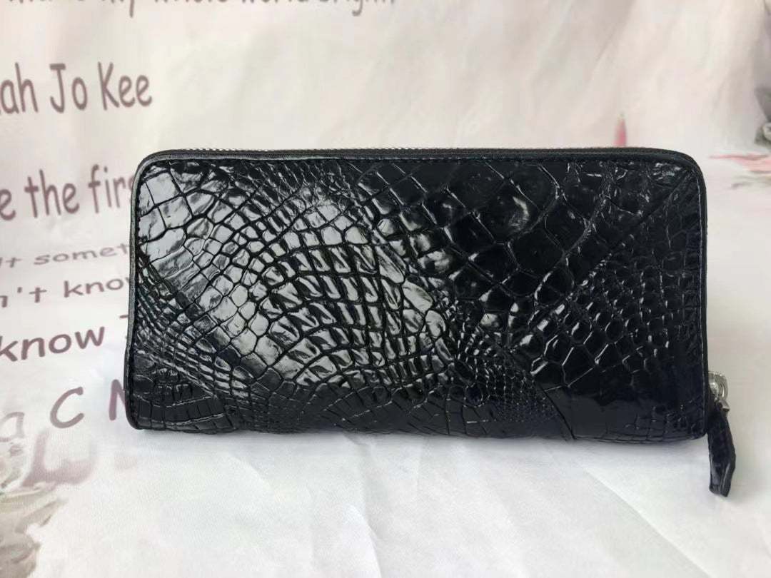 Men's Thailand Crocodile Leather Clutch Genuine Business Paw Zipper Men's Handbags