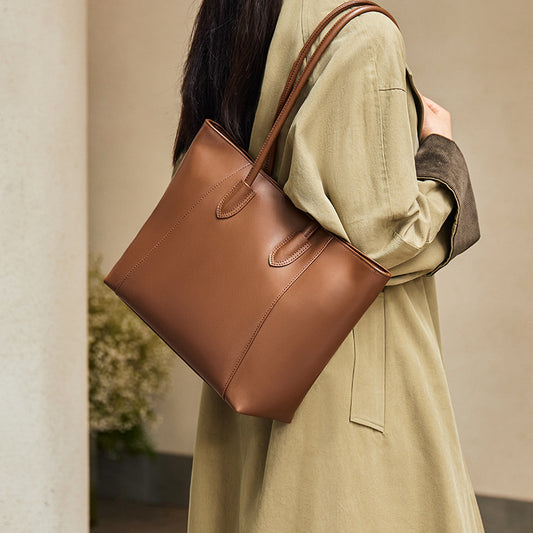 Women's Big Summer Large Capacity Commuter Genuine Tote Bags