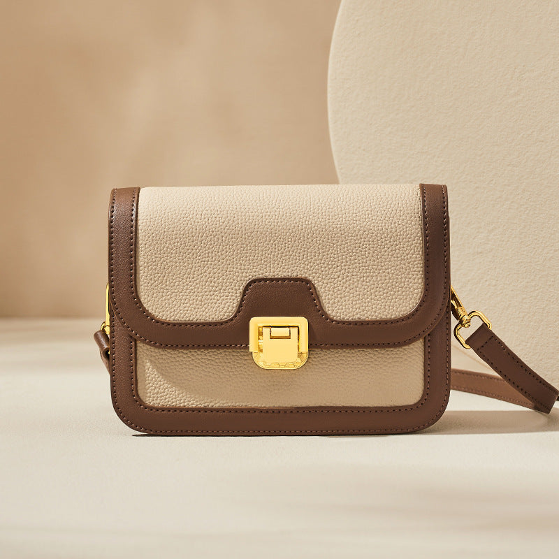 Women's Fashion Summer Genuine Leather Tofu Trendy Shoulder Bags