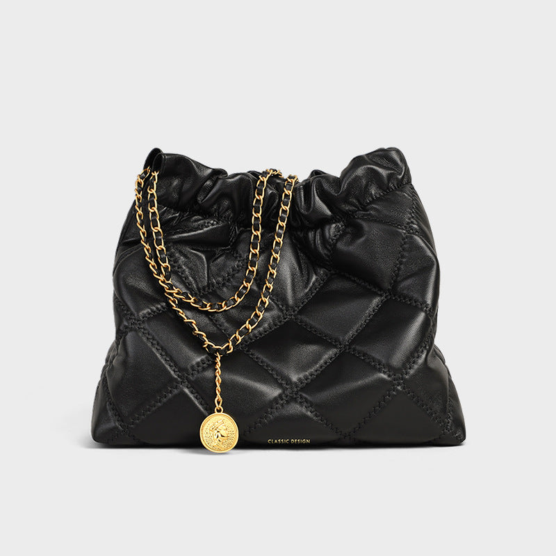 Women's Unique Commuter Leather Chain Portable Shoulder Bags