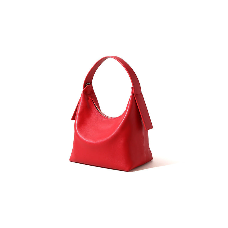 Cowhide High-grade Design Underarm Spring Dumpling Shoulder Bags