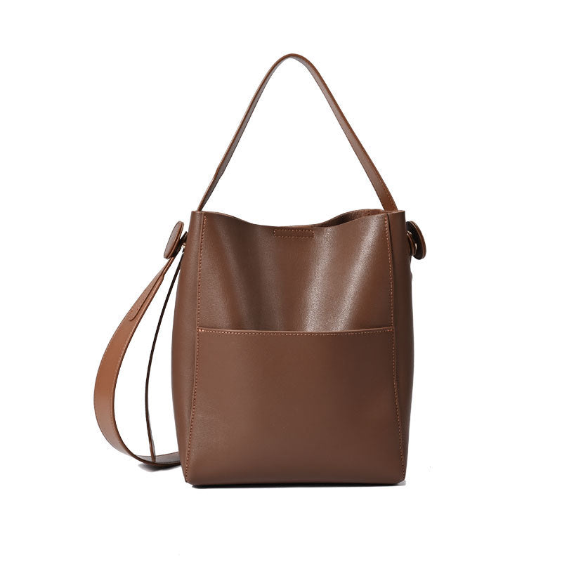 Women's High Sense Niche Leather Fashion Versatile Shoulder Bags