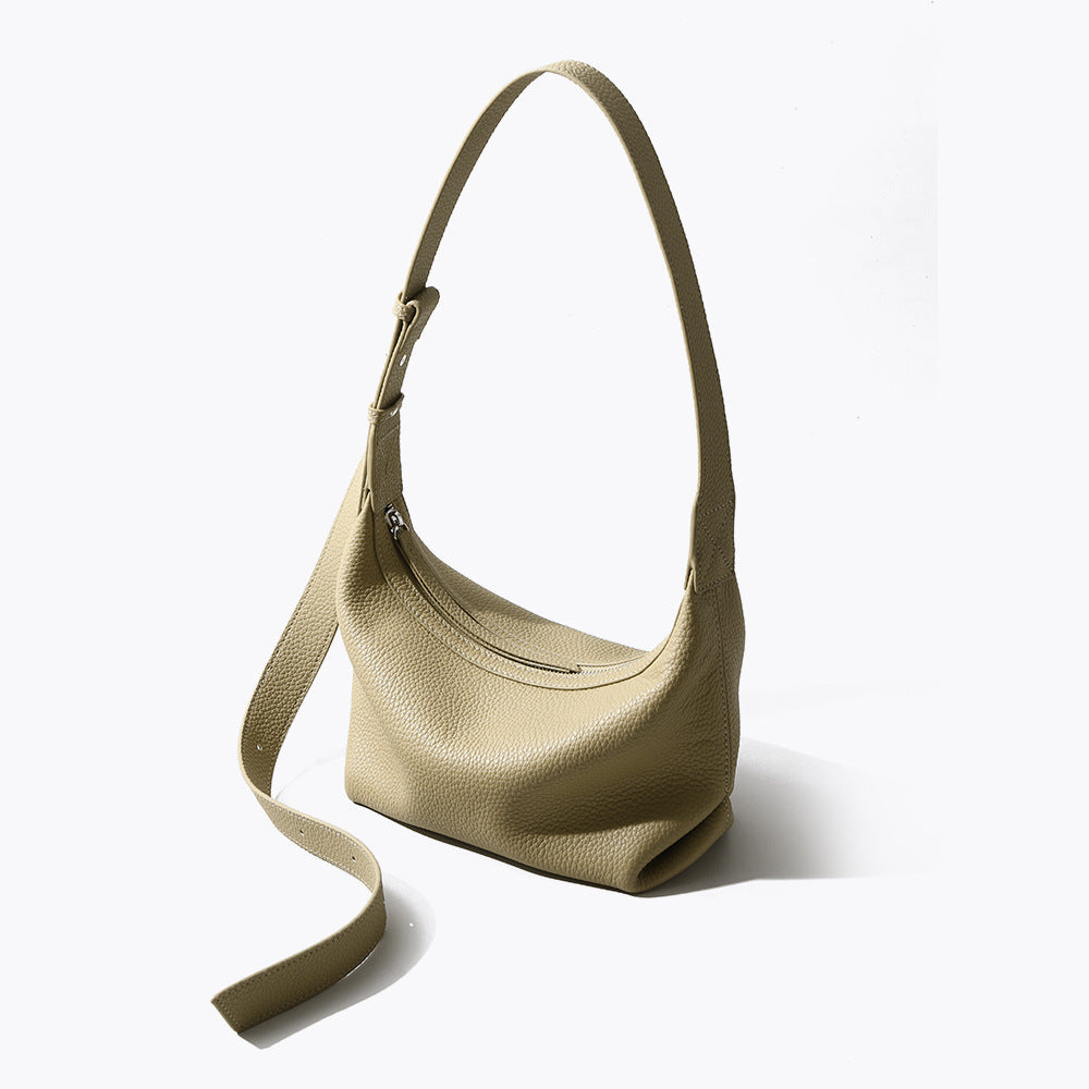 First Layer Cowhide Dumpling Design Fashion Shoulder Bags
