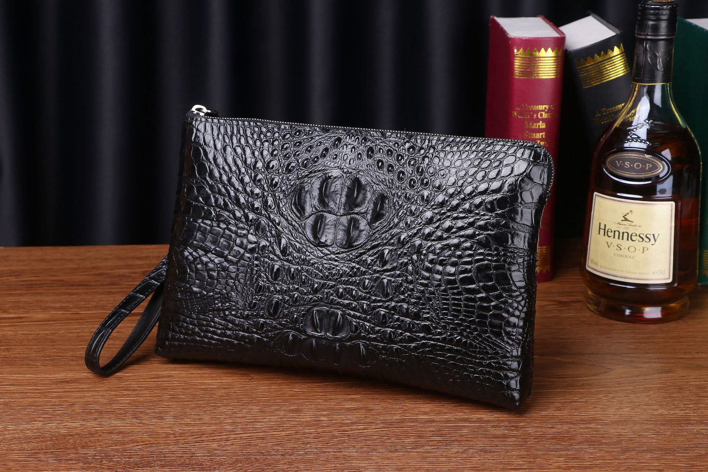 Men's Handmade Stitching Large Business Capacity Envelope Men's Handbags
