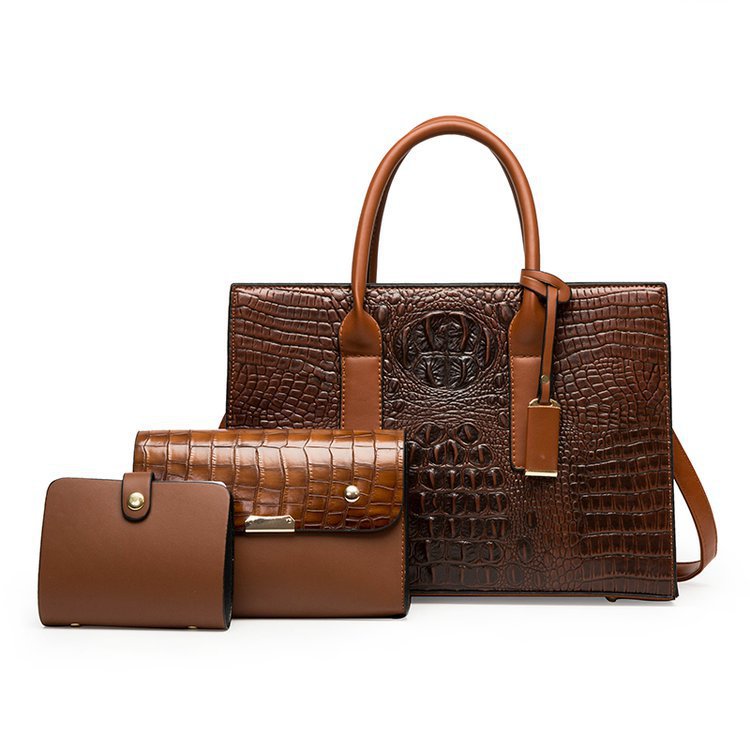 Women's Stylish Classic Three-piece Leather Fashion Handbags