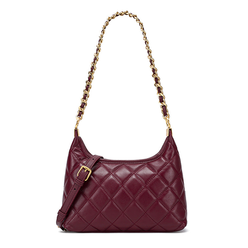 Women's Style Chain Genuine Leather Niche Temperament Bags