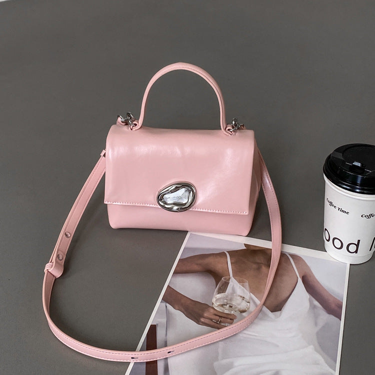 Women's High-grade Cowhide Soft Leather Versatile Fashion Small Square Bags