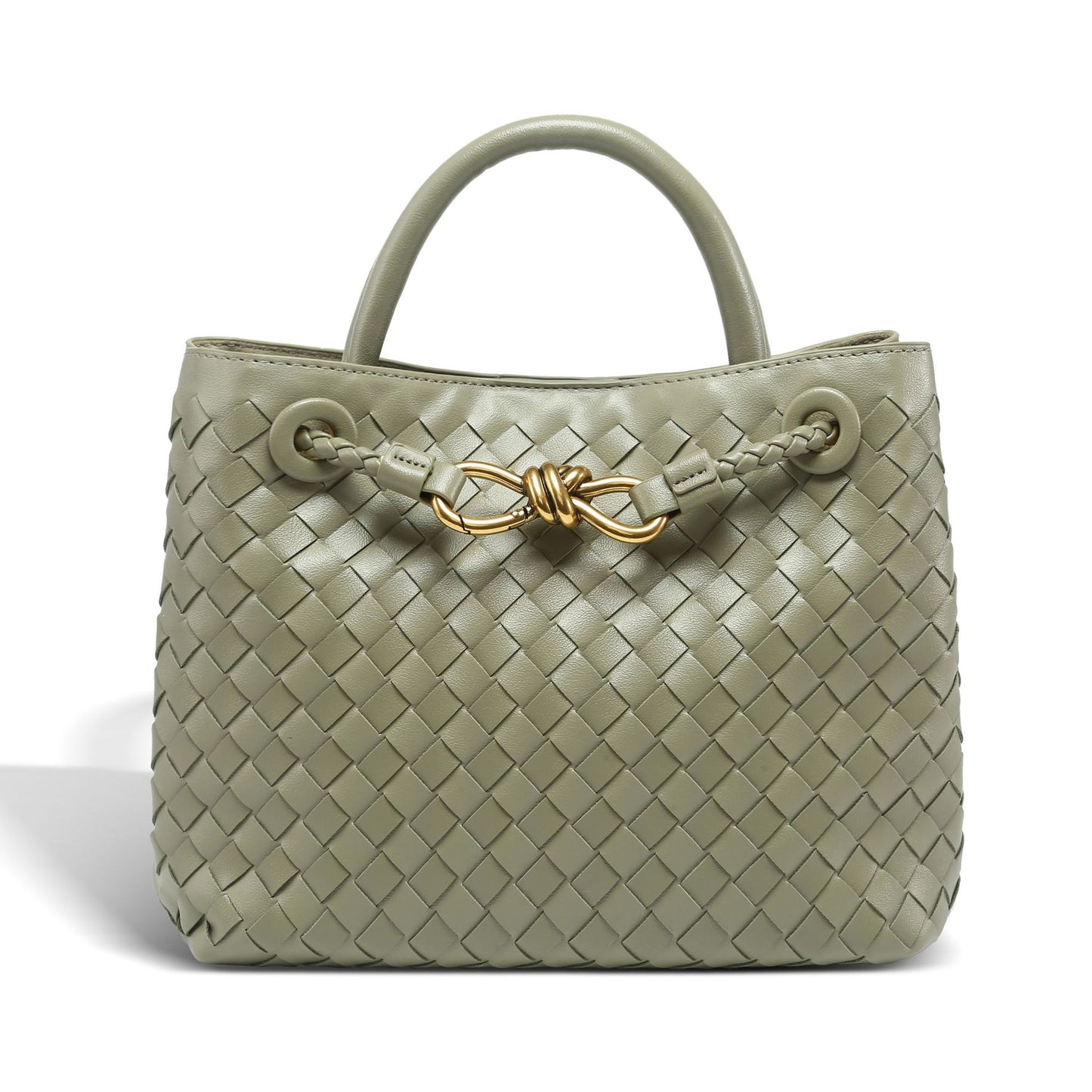Creative One-piece Batch Hand-woven Bow Metal Small Square Bags