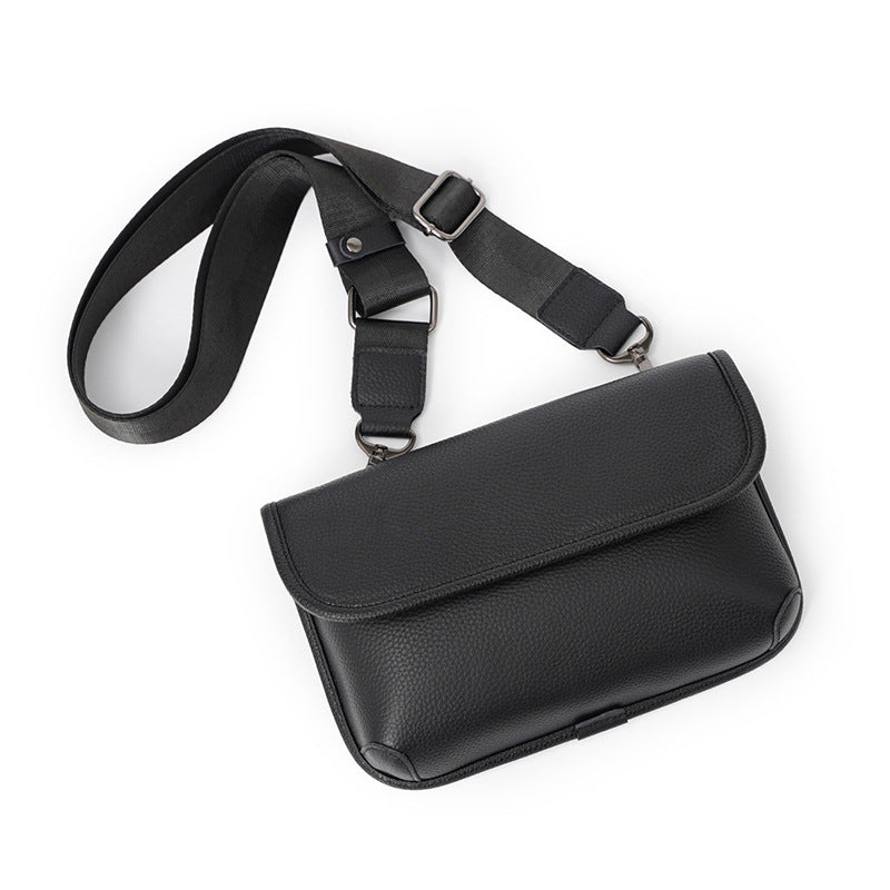 Men's Fashion Leather Trendy Cool Cowhide Men's Messenger Bags