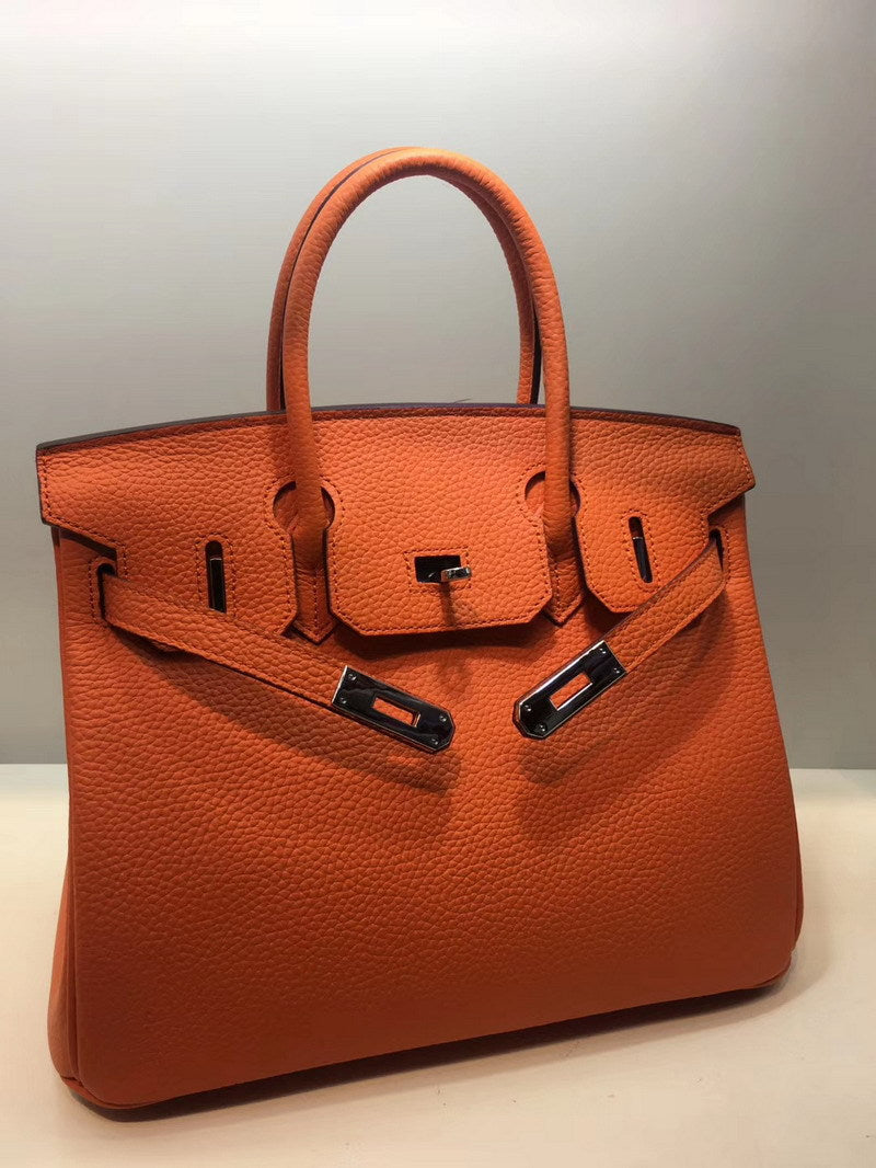 Women's Grain First Layer Cowhide Sier Genuine Handbags
