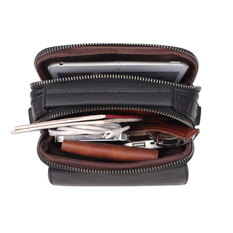 Men's Innovative Genuine Leather Cowhide Lightweight Bags