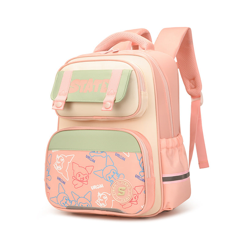 Grade Large Capacity Burden Reduction Cartoon Elementary School Students' Schoolbags