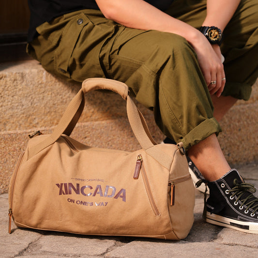 Men's Canvas Fitness Storage Large Capacity Business Travel Bags